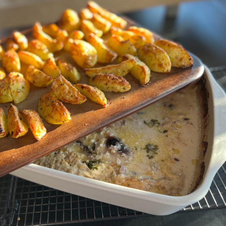 Schweinefilet mit Kartoffel Wedges – Rezept für den Zauberstein plus
