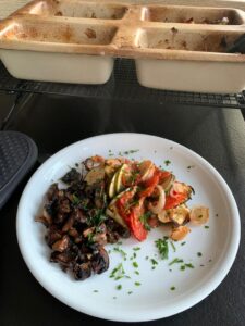 Ratatouille oder einfacher Gemüseauflauf aus der Mini-Kastenform von Pamperedchef
