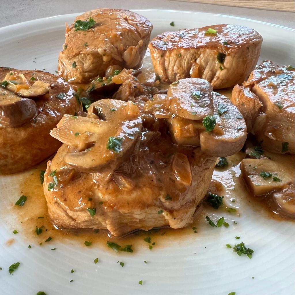 Schweinefilet in Jägersauce