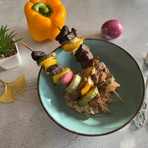 Rindfleisch-Spieße aus der Nixe