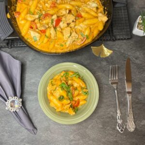 Schupfnudeln aus der Gusspfanne von Pamperedchef mit Hähnchen