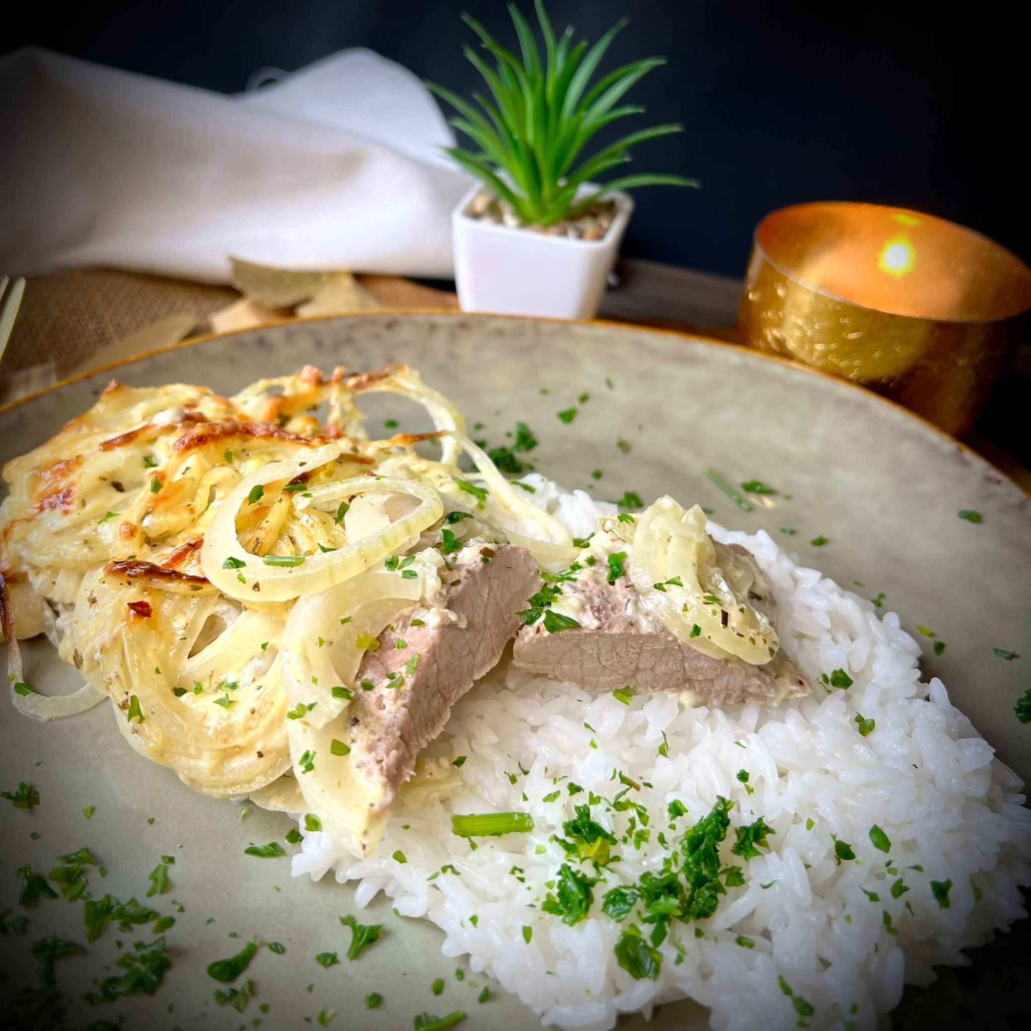 überbackene Schnitzel aus der Ofenhexe