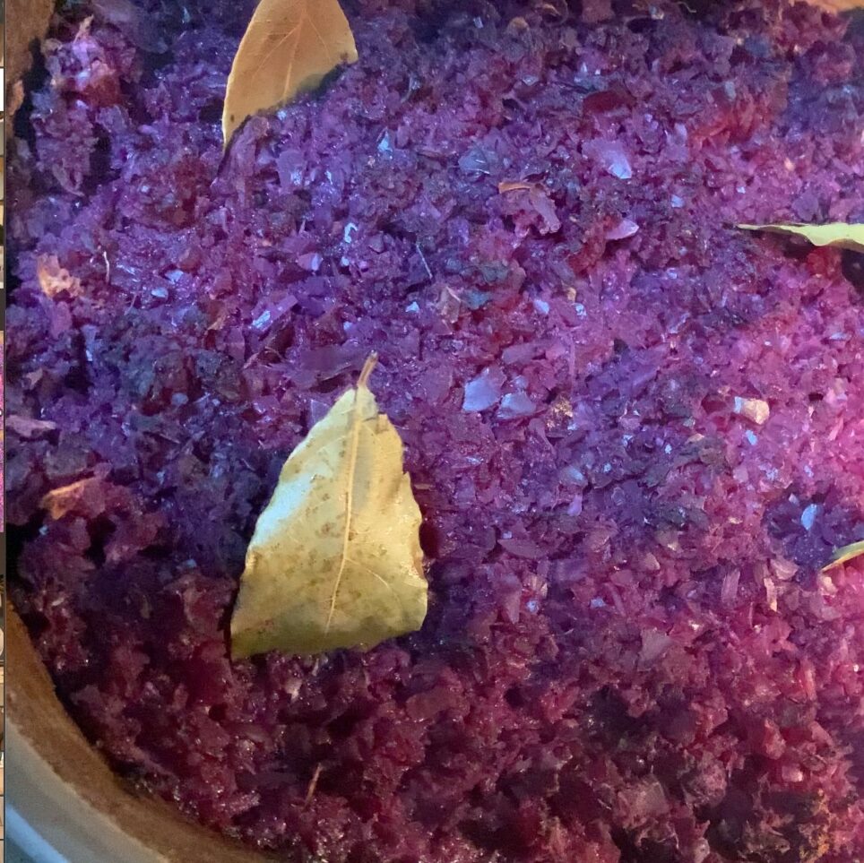 selbstgemachte Apfel-Rotkohl aus dem Ofenmeister