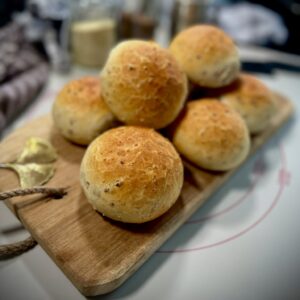 Quark-Brötchen aus dem Grundset