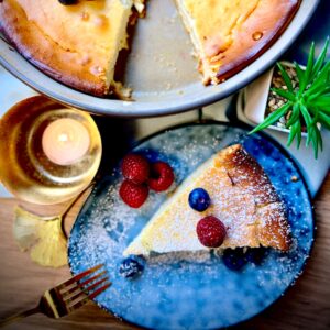 Käsekuchen ohne Boden
