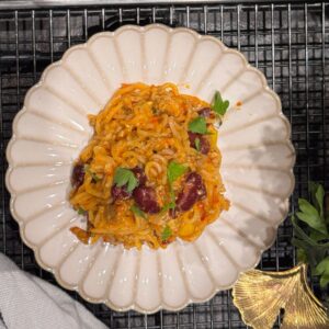 Mie-Nudeln mit Rinderhackfleisch