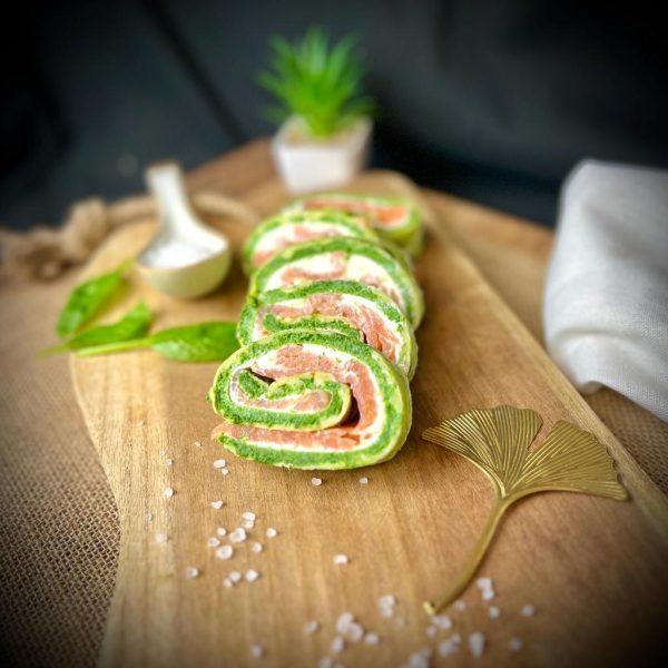 Lachs-Spinat-Rolle vom James.